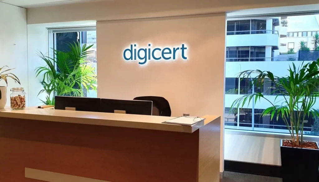 Reception signage