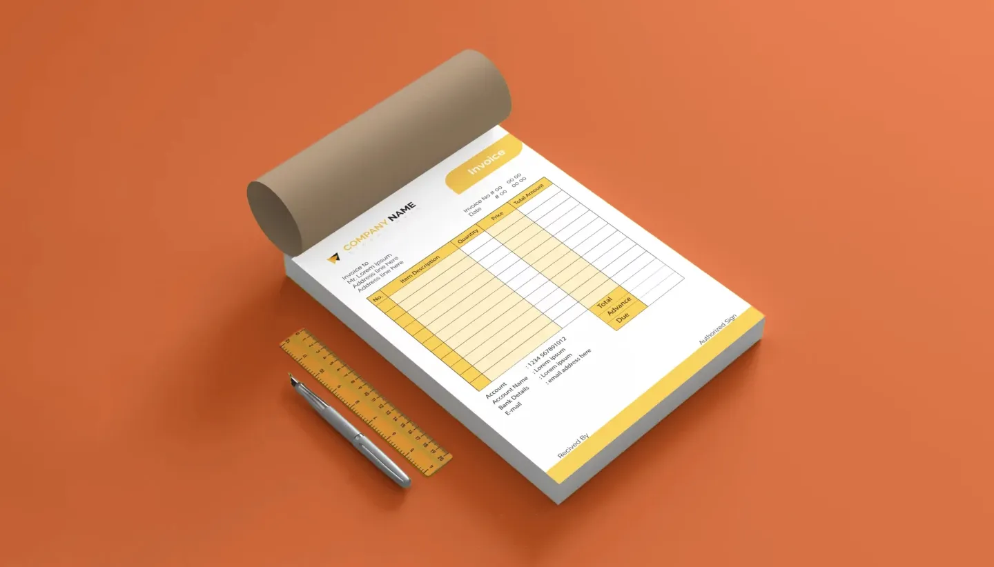 Invoice Book printing