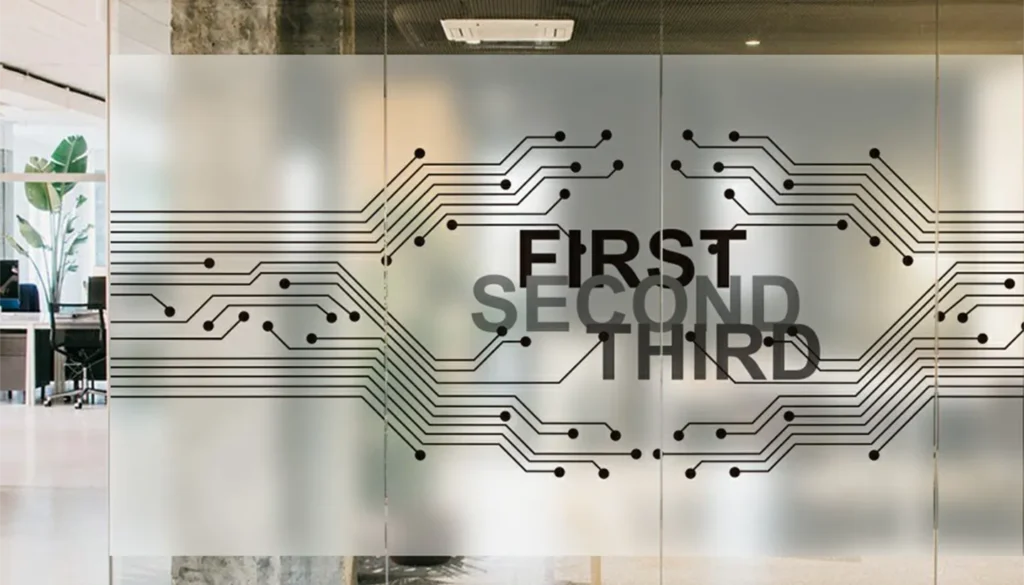 Frosted Glass Sticker Installation
