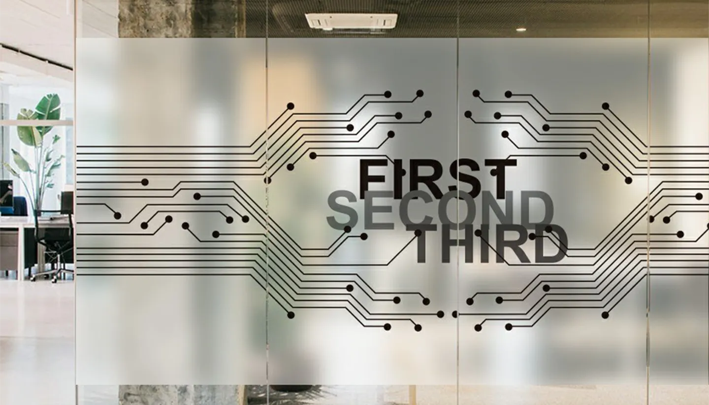 Frosted Glass Sticker Installation