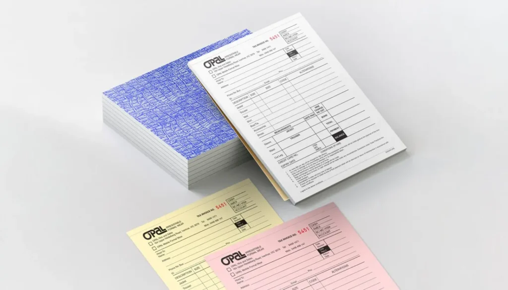 Custom invoice printing in Dubai