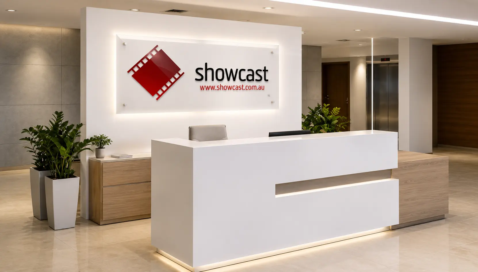 Reception signage