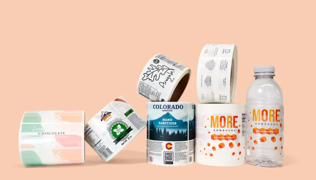 Custom labels for food packaging