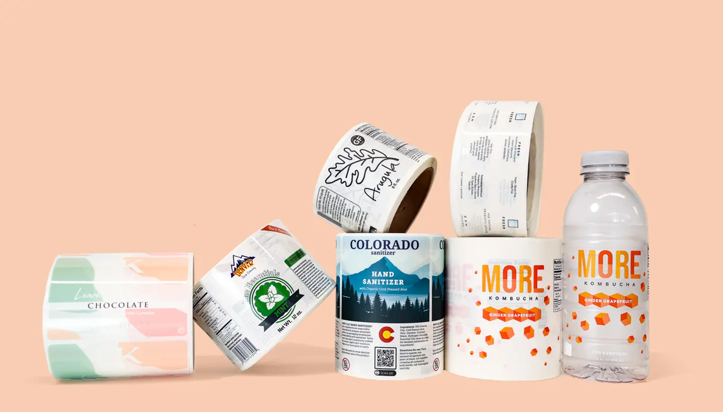 Custom labels for food packaging