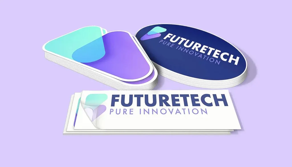Branded stickers for packaging